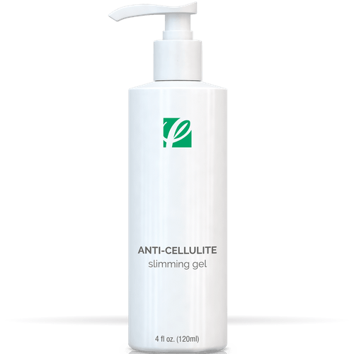 bottle of private labeled Anti-Cellulite Slimming Gel with white background