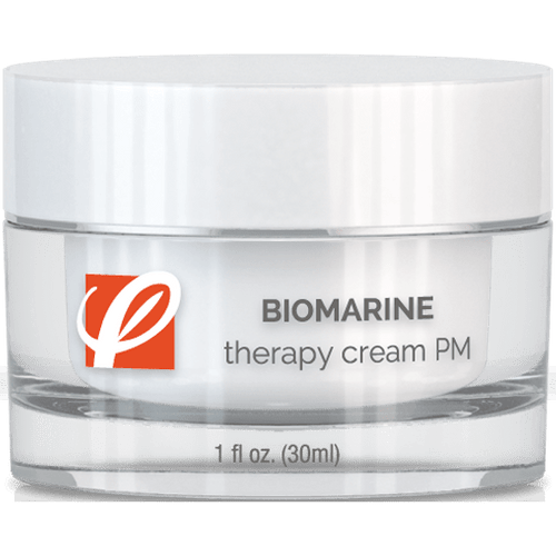 bottle of private labeled Biomarine Therapy Cream PM with white background
