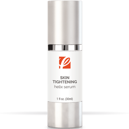 bottle of private labeled Skin Tightening Helix Serum with white background