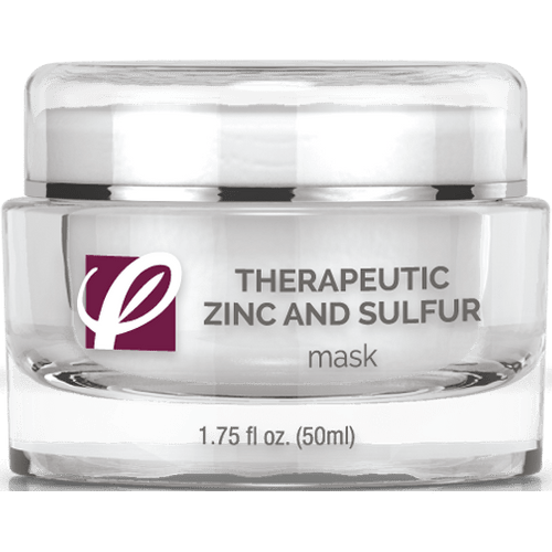 bottle of private labeled Therapeutic Zinc and Sulfur Mask with white background