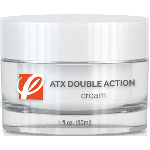bottle of private labeled ATX Double Action Cream with white background