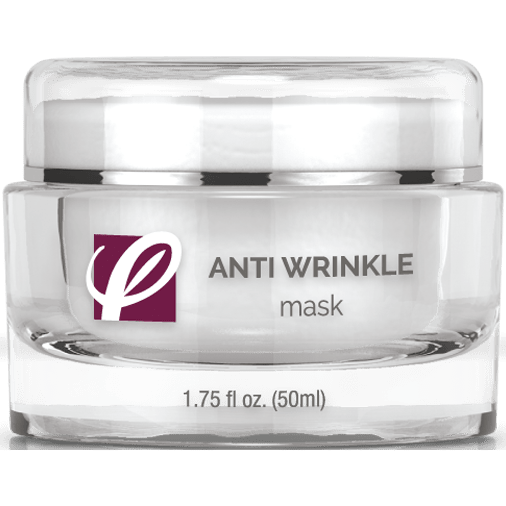 bottle of private labeled Anti-Wrinkle Mask sitting on table