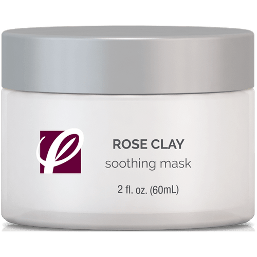 bottle of private labeled Rose Clay Soothing Mask with white background