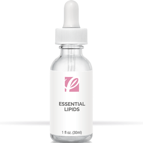 bottle of private labeled Essential Lipids Moisturizer with white background