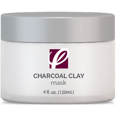 bottle of private labeled Charcoal Clay Mask with white background