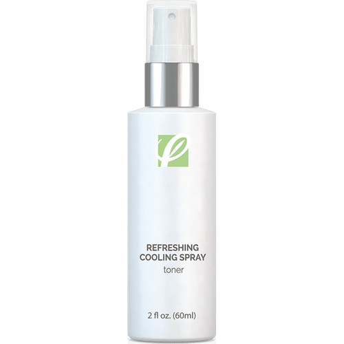 bottle of private labeled Refreshing Cooling Spray with white background