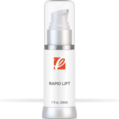 bottle of private labeled Rapid Lift (Natural & Pink) with white background