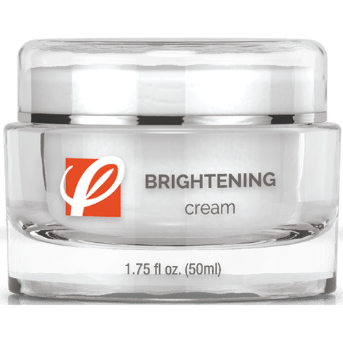 bottle of private labeled Brightening Cream with white background