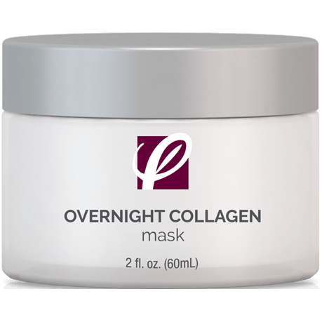 bottle of private labeled Overnight Collagen Mask with white background